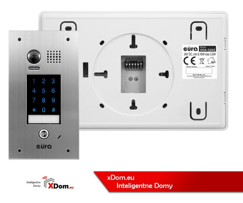 Zestaw wideodomofonu cyfrowego z szyfratorem monitor 4.3'' EURA VDA-74A5_VDA32A5