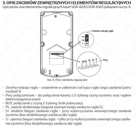 Zestaw wideodomofonu cyfrowego z szyfratorem monitor 4.3'' EURA VDA-74A5_VDA32A5