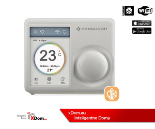 Ferguson Termostat Wi-Fi - Programowalny regulator temperatury, Wi-Fi (iOS & Android)