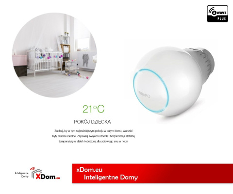 Inteligentna głowica termostatyczna Fibaro FGT-001 ZW5 EU