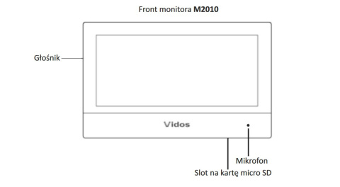 Vidos M2010 MONITOR WIDEODOMOFONU IP