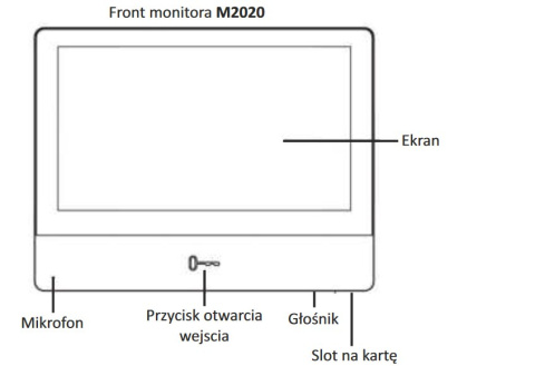 Vidos MONITOR WIDEODOMOFONU IP M2020