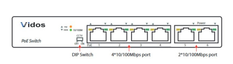 Vidos wideodomofon IP PS42/60 SWITCH POE 4 PORTOWY