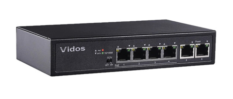 Vidos wideodomofon IP PS42/60 SWITCH POE 4 PORTOWY