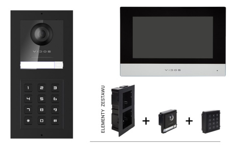 Wideodomofon WiFi Vidos M2010 A2000 z szyfratorem