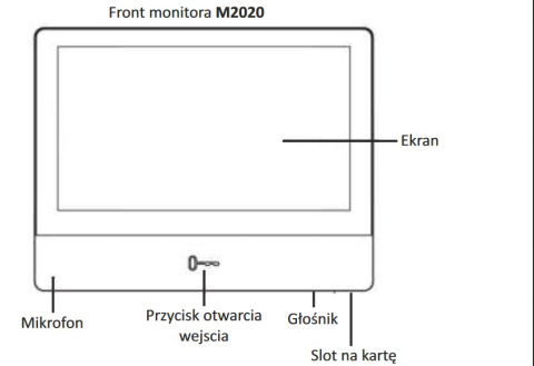 Wideodomofon WiFi Vidos M2010 A2000 z szyfratorem