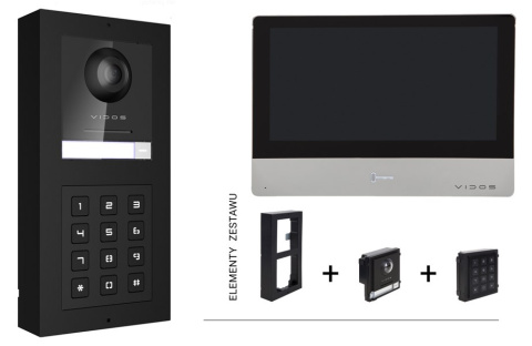 Wideodomofon WiFi Vidos M2010-A2000 z szyfratorem