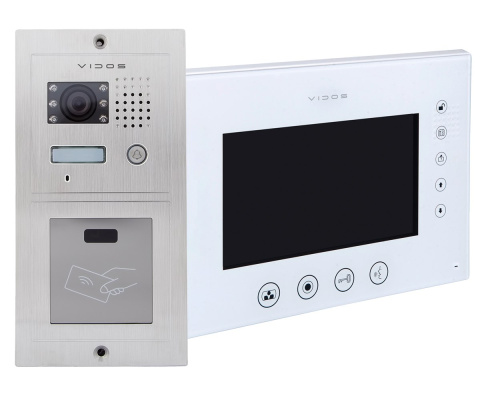 Zestaw wideodomofonu z czytnikiem RFID Vidos S601A-2 M670WS2 Zestaw wideodomofonu z czytnikiem RFID Vidos S601A-2 M670WS2