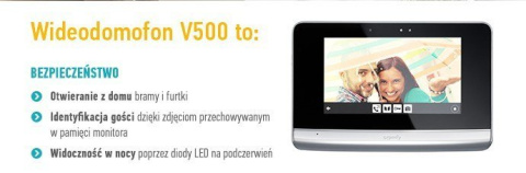 Somfy 1870703 zestaw Wideodomofon V500 PRO io