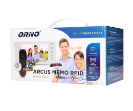 Zestaw wideodomofonowy Orno z czytnikiem breloków zbliżeniowych, biały, ARCUS RFID