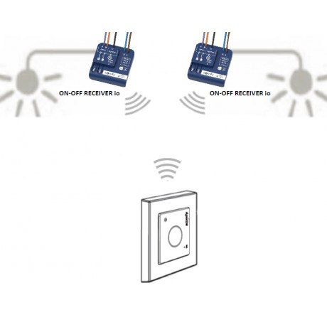 Somfy 1822650 IZYMO Zdalny sterownik do oświetlenia lub sprzętów domowych (x10 szt.)