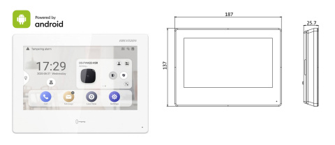 Hikvision monitor wideodomofonu IP WiFi DS-KH9310-WTE1