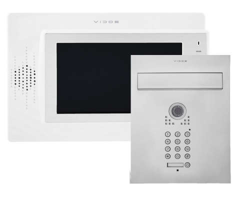 Skrzynka na listy wideodomofon Vidos S561D-SKP M320W Skrzynka na listy wideodomofon Vidos S561D-SKP M320W