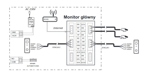 Wideodomofon WiFi Vidos S12D M10WX