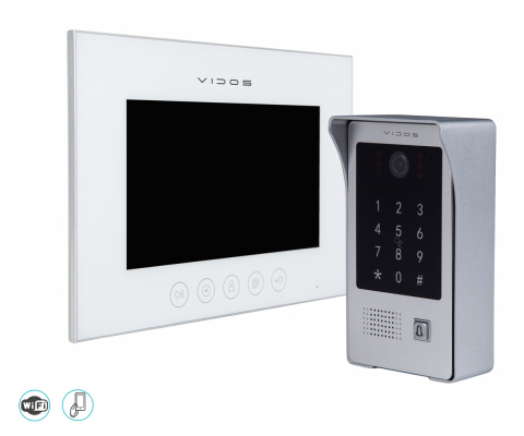 Wideodomofon WiFi z czytnikiem RFID i szyfratorem Vidos S20DA M11 Wideodomofon WiFi z czytnikiem RFID i szyfratorem Vidos S20DA M11