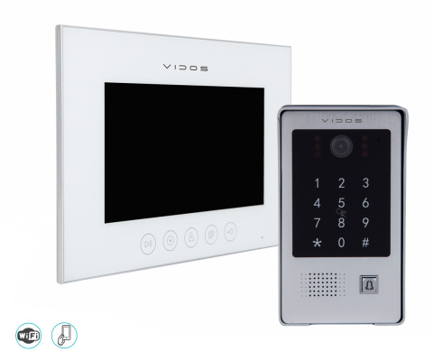 Wideodomofon WiFi z czytnikiem RFID i szyfratorem Vidos S20DA M11 Wideodomofon WiFi z czytnikiem RFID i szyfratorem Vidos S20DA M11