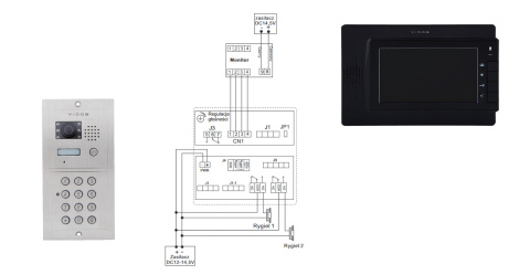 Wideodomofon z Szyfratorem Vidos S601D2 M320B