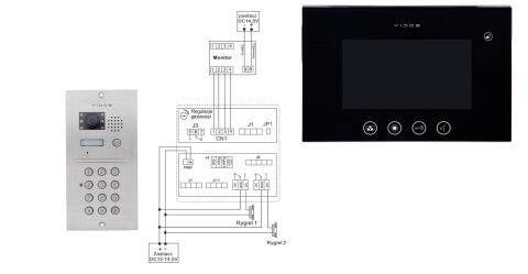 Wideodomofon z Szyfratorem Vidos S601D2 M670B