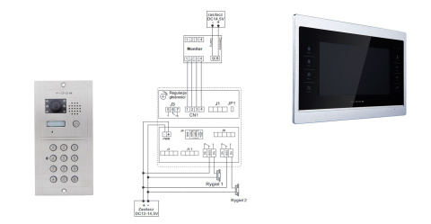 Wideodomofon z Szyfratorem Vidos S601D2 M901FH