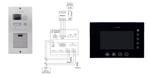 Wideodomofon czytnikiem RFID Vidos S601A-2 M670BS2