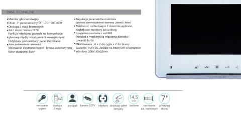 Wideodomofon z Szyfratorem Vidos S561D M690W