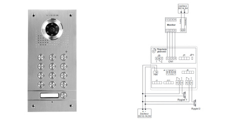 Wideodomofon z Szyfratorem Vidos S561D M670B