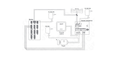 Eura Monitor wideodomofonu VDA-00C5 WiFi 7''