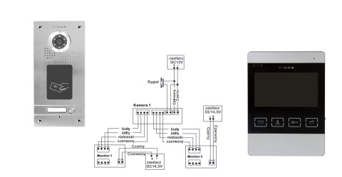 Wideodomofon czytnikiem RFID Vidos S561A M904SH