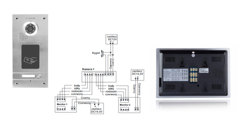 Wideodomofon czytnikiem RFID Vidos S561A M901FH