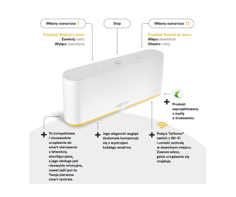 Somfy 1870595 Tahoma switch zestaw sterowania ogrzewaniem.
