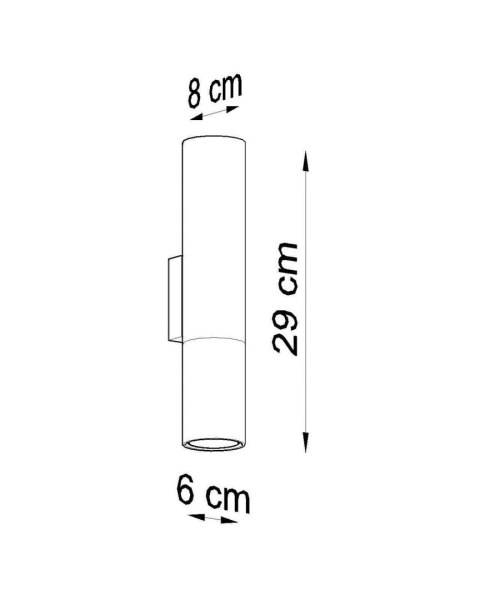 Kinkiet LOOPEZ czarny/miedź