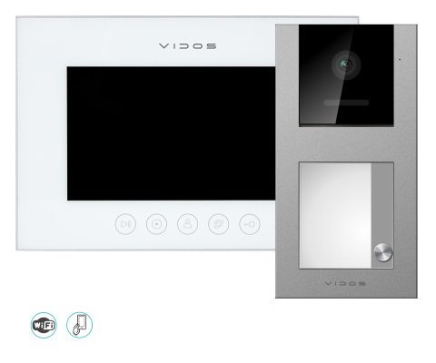 Wideodomofon WiFi z czytnikiem RFID Vidos S11-1 M11WX