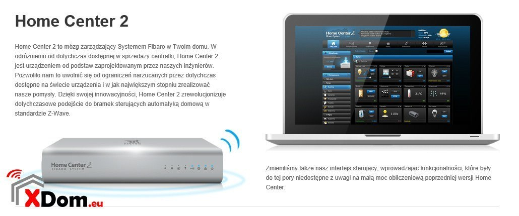 Centralka Systemu Fibaro Home Center 2 (FGHC2) Centralka Systemu Fibaro Home Center 2 (FGHC2)