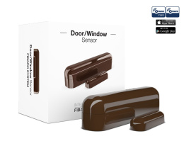 FIBARO Door/Window Sensor - Czujnik otwarcia drzwi/okna Z-Wave (ciemny brąz)