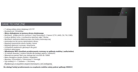 Wideodomofon WiFi Vidos S551 M10BX