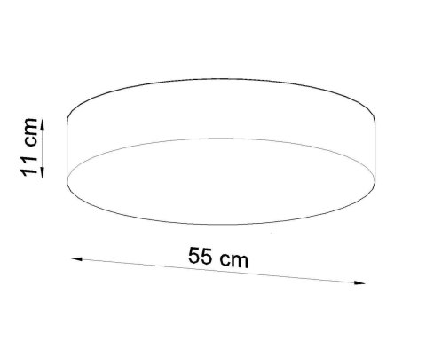 Plafon ARENA 55 szary
