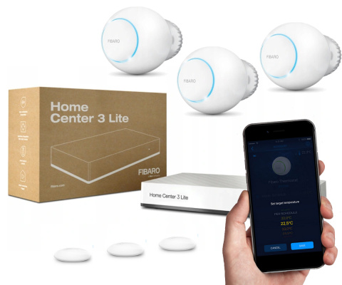 Fibaro inteligentny zestaw sterowania ogrzewaniem Home Center 3 LITE