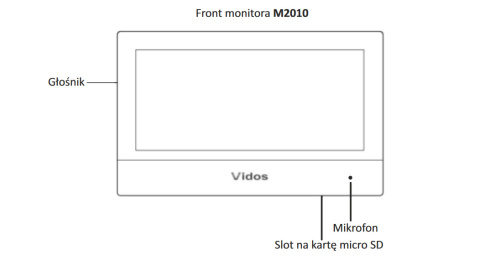 ZESTAW WIDEODOMOFONU IP Z CZYTNIKIEM RFID VIDOS S2401-N_M2010