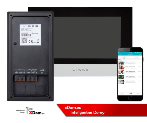 ZESTAW WIDEODOMOFONU IP Z CZYTNIKIEM RFID VIDOS S2401-P monitor M2010