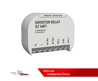 Moduł sterowanika GRENTON - RELAY X2 WiFi WRE-202-W-01