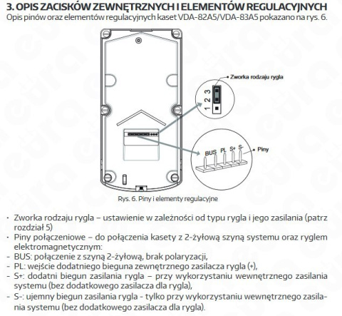 Zestaw Wideodomofonu Cyfrowego z Zamkiem Kodowym Eura Monitor 10 cali czarny VDA74A5_VDA-11A5