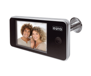 WIDEO-WIZJER DO DRZWI ''EURA'' VDP-01C1 ERIS SREBRNY 3,2'' LCD