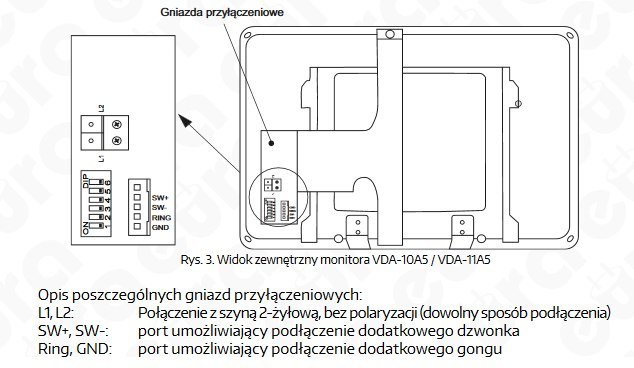 Zestaw Wideodomofonu Cyfrowego z Zamkiem Kodowym Eura Monitor 10 cali czarny VDA74A5_VDA-11A5 Zestaw Wideodomofonu Cyfrowego z Zamkiem Kodowym Eura Monitor 10 cali czarny VDA74A5_VDA-11A5