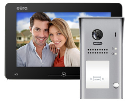 Zestaw Wideodomofonu Cyfrowego z Czytnikiem Kart Eura Monitor 10 cali czarny VDA80A5_VDA-10A5