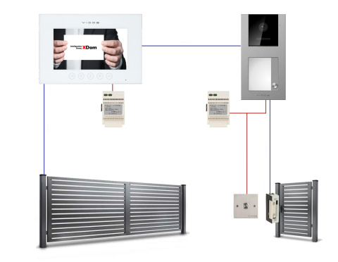 Wideodomofon Vidos z czytnikiem RFID Vidos S11-1 M11W