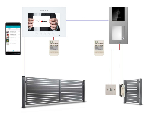 Wideodomofon Vidos WiFi z czytnikiem RFID Vidos S11-1 M11BX