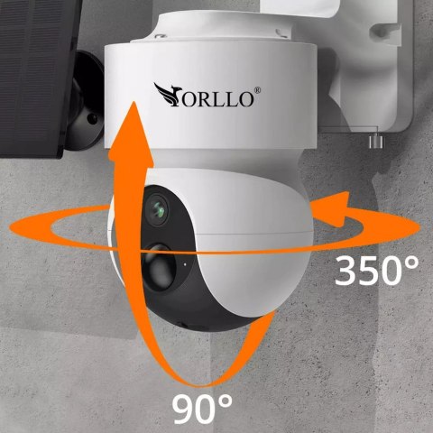 Kamera IP Orllo E7 SIM solarna zewnętrzna bezprzewodowa obrotowa 2MP