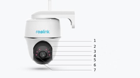 Kamera IP Reolink argus pt czarna akumulatorowa bezprzewodowa 4MP WiFi