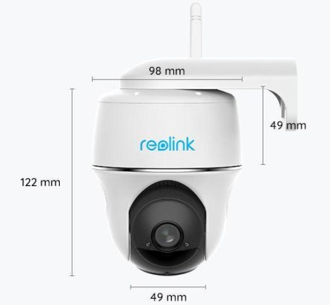 Kamera IP Reolink argus pt czarna akumulatorowa bezprzewodowa 4MP WiFi