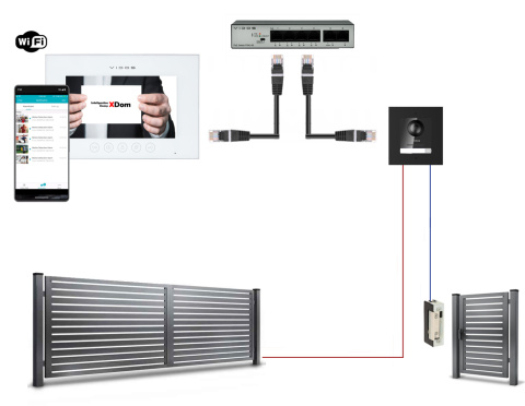 Wideodomofon VIDOS ONE WiFi S2101-M2010W